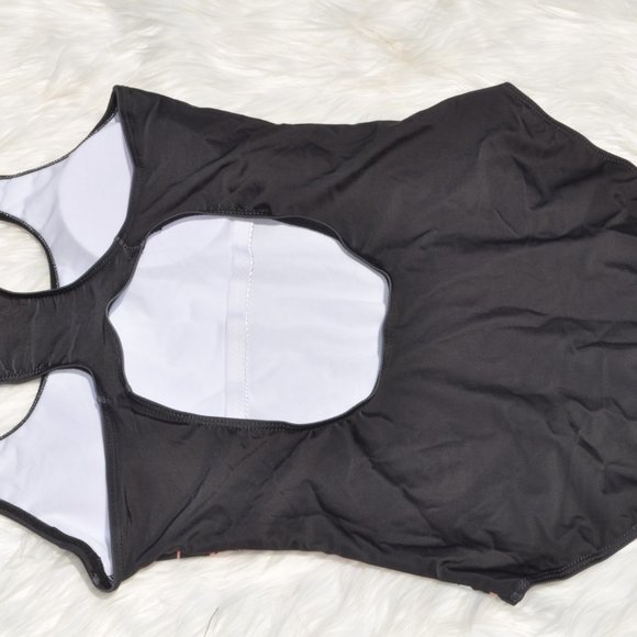 Swimsuit One Piece High-Waist Swimwear Tummy Control Soft Bra Padded Monokini - Picture 5 of 6